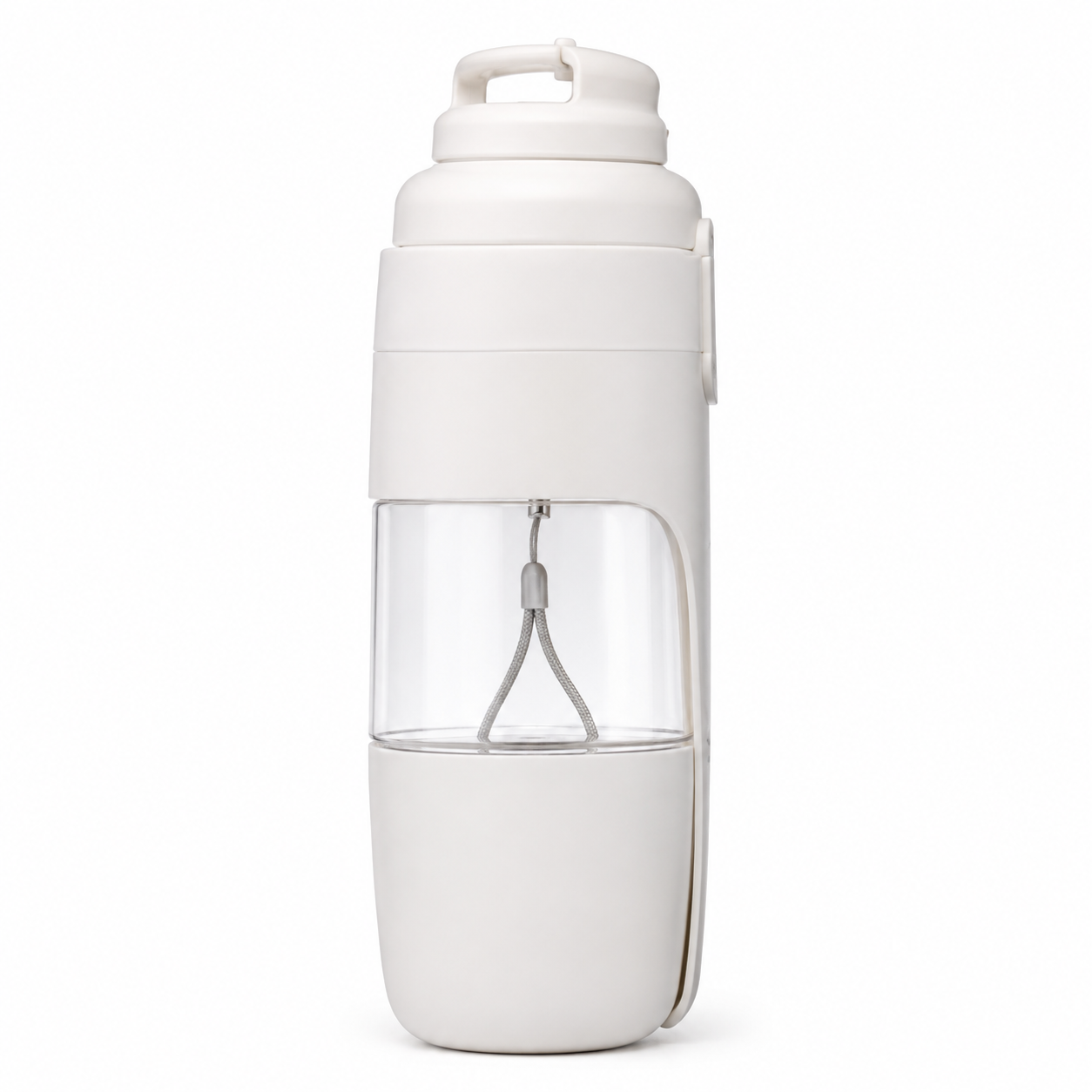 portable dog water bottle gray