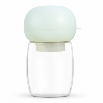 portable dog water bottle green