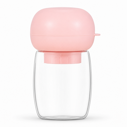 portable dog water bottle pink