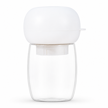 portable dog water bottle white